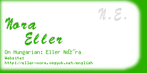 nora eller business card